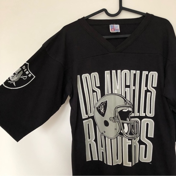 VINTAGE Single Stitch Los Angeles Raiders Shirt - Picture 3 of 12